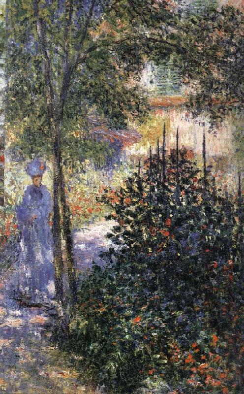 Blue Shadows Camille in the Garden at Argenteuil, Claude Monet